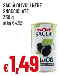Famila Saclà olivolì nere snocciolate offerta