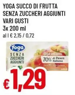 Famila Yoga succo di frutta senza zuccheri aggiunti vari gusti offerta