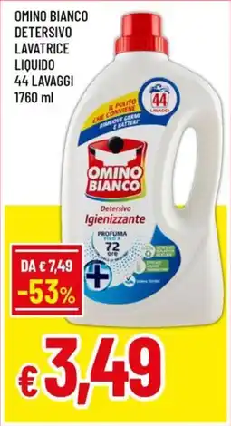 Famila Omino bianco detersivo lavatrice liquido offerta