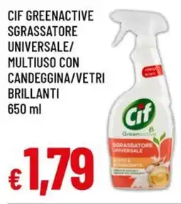Famila Cif greenactive sgrassatore universale/ multiuso con candeggina/vetri brillanti offerta