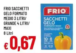 Famila Frio sacchetti gelo formato medio 3 litri/ grande 4 litri/ maxi offerta