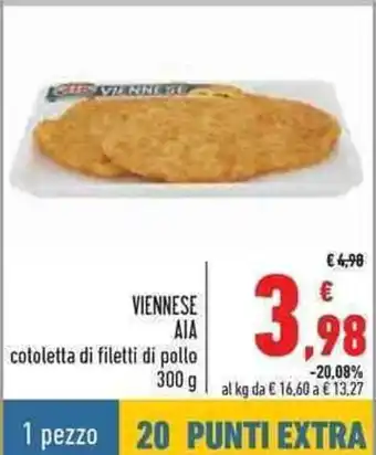 Conad Viennese Aia cotoletta de filetti di pollo 300g offerta