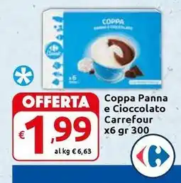 Carrefour Express Coppa Panna e Cioccolato Carrefour offerta
