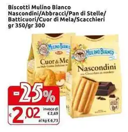 Carrefour Express Biscotti Mulino Bianco Nascondini/Abbracci/Pan di Stelle offerta
