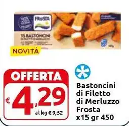 Carrefour Express Bastoncini di Filetto di Merluzzo Frosta offerta