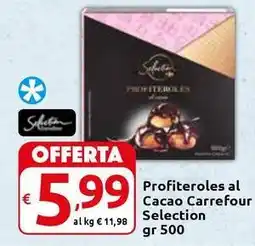 Carrefour Express Profiteroles al Cacao Carrefour Selection offerta
