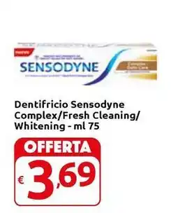 Carrefour Express Dentifricio Sensodyne Complex/Fresh Cleaning/ Whitening offerta