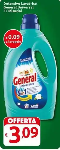 Carrefour Express Detersivo Lavatrice General Universal 32 Misurini offerta