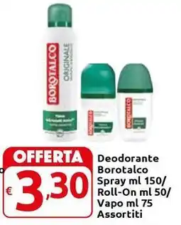 Carrefour Express Deodorante Borotalco offerta