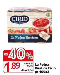 Carrefour Express La Polpa Rustica Cirio offerta