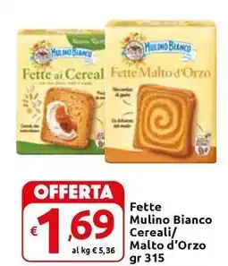 Carrefour Express Fette Mulino Bianco Cereali/ Malto d'Orzo offerta
