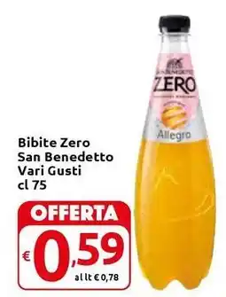 Carrefour Express Bibite Zero San Benedetto Vari Gusti offerta