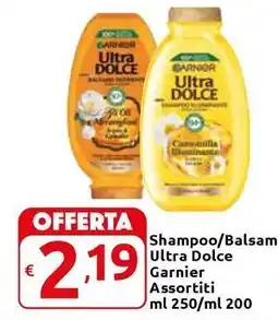 Carrefour Express Shampoo/Balsamo Ultra Dolce Garnier Assortiti offerta