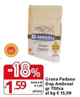 Carrefour Express Grana Padano Dop Ambrosi offerta