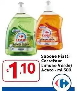 Carrefour Express Sapone Piatti Carrefour Limone Verde/ Aceto offerta