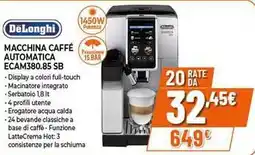 Expert DeLonghi MACCHINA CAFFÉ AUTOMATICA ECAM380.85 SB offerta