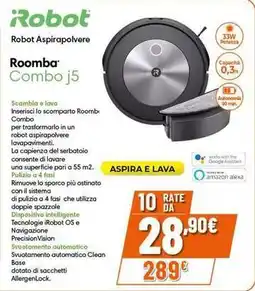 Expert Robot Roomba Combo j5 offerta