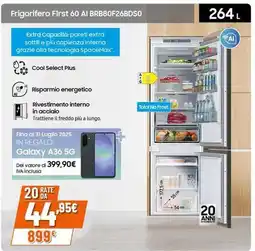 Expert SAMSUNG Frigorifero First 60 AI BRB80F26BDSO offerta