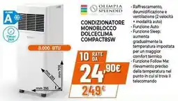 Expert OLIMPIA SPLENDID CONDIZIONATORE MONOBLOCCO DOLCECLIMA COMPACT8SW offerta
