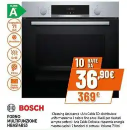 Expert BOSCH MULTIFUNZIONE HBA514BS3 offerta