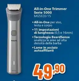 Expert PHILIPS All-in-One Trimmer Serie 5000 MG5920/15 offerta