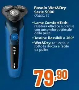 Expert PHILIPS Rasoio Wet&Dry Serie 5000 S5466/17 offerta