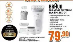Expert BRAUN EPILATORE ELETTRICO SILK-ÉPIL SE 7-041 offerta