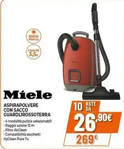 Expert Miele ASPIRAPOLVERE CON SACCO GUARDL1ROSSOTERRA offerta