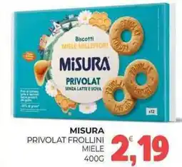Eté Misura privolat frollini miele offerta