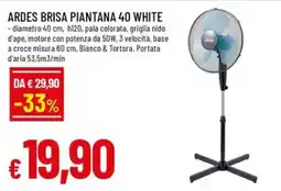 Famila Ardes brisa piantana 40 white offerta