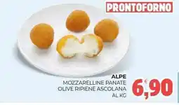 Eté Alpe mozzarelline panate olive ripiene ascolana offerta