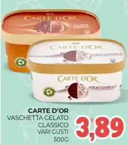 Eté Carte d'or vaschetta gelato classico vari gusti offerta