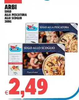 Eté Arbi sugo alla pescatora allo scoglio offerta