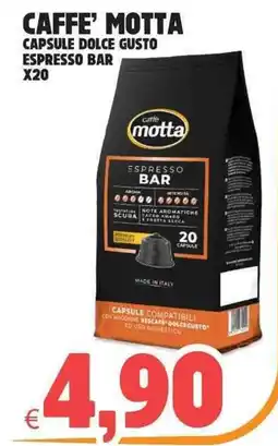 Eté Caffe' motta capsule dolce gusto espresso bar x20 offerta