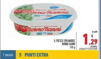 Conad Nonno Nanni IL Fresco Spalmabile 150g offerta