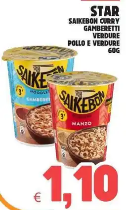 Eté Star saikebon curry gamberetti verdure offerta
