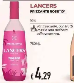 Eté Lancers frizzante rose' 10° offerta