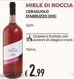 Eté Miele di roccia cerasuolo d'abruzzo DOC offerta