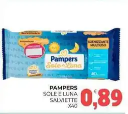 Eté Pampers sole e luna salviette x40 offerta