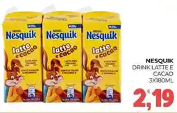 Eté Nesquik drink latte e cacao offerta