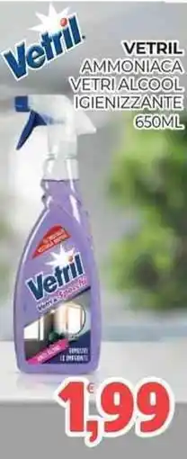 Eté Vetril ammoniaca vetri alcool igienizzante offerta