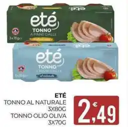 Eté Eté tonno al naturale- tonno olio oliva offerta