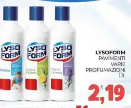 Eté Lysoform pavimenti varie profumazioni offerta