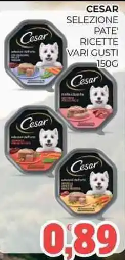 Eté Cesar selezione pate' ricette vari gusti offerta