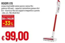 Famila ROIDMI X15 scopa ricaricabile offerta