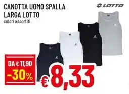Famila Canotta uomo spalla larga lotto offerta