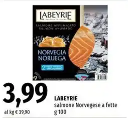 Famila LABEYRIE salmone Norvegese a fette offerta