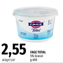 Famila FAGE TOTAL 5% Grassi offerta