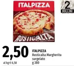 Famila ITALPIZZA Rusticalta Margherita surgelato offerta