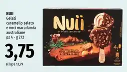 Famila NUII Gelati caramello salato e noci macadamia australiane offerta